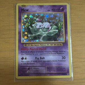 Pokémon Mew Card - XY - Evolutions (EVO) - #151 - Rare Holo - New